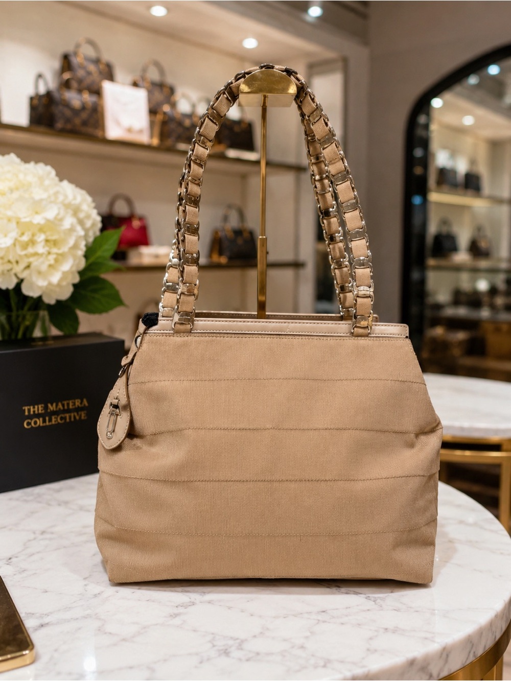 Salvatore Ferragamo Y2K Tiered Grosgrain Shoulder Bag